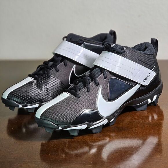 Nike Force Trout 7 Keystone Black White Baaeball Cleats Size 13 Shoes CT0831 005 - Picture 2 of 12